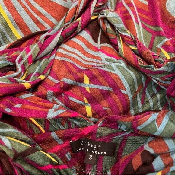 T-Bags Los Angeles V Neck Swing Dress size S - Picture 4 of 4